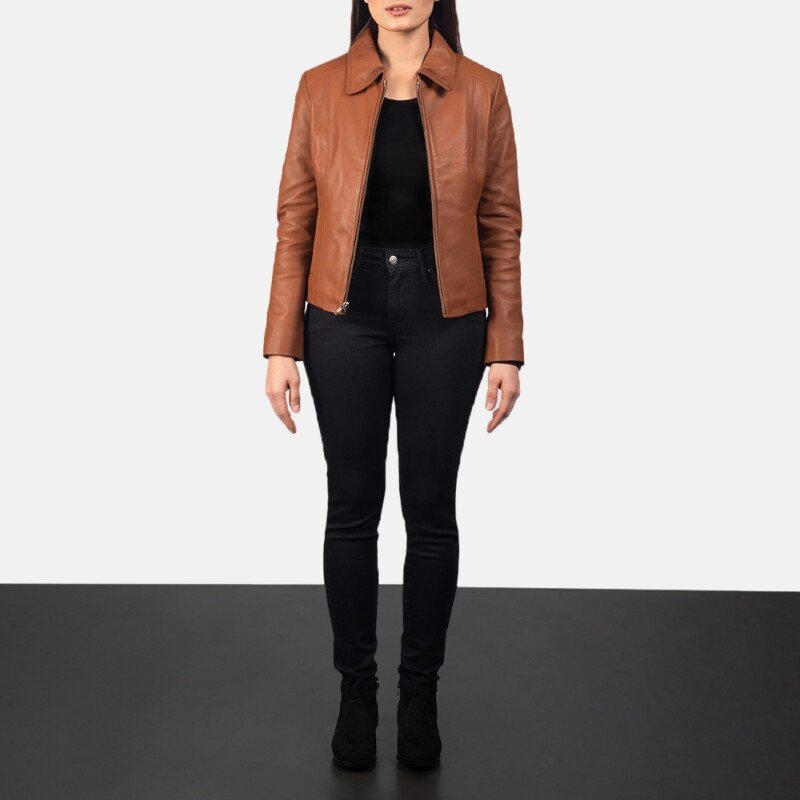 Colette Brown Leather Jacket