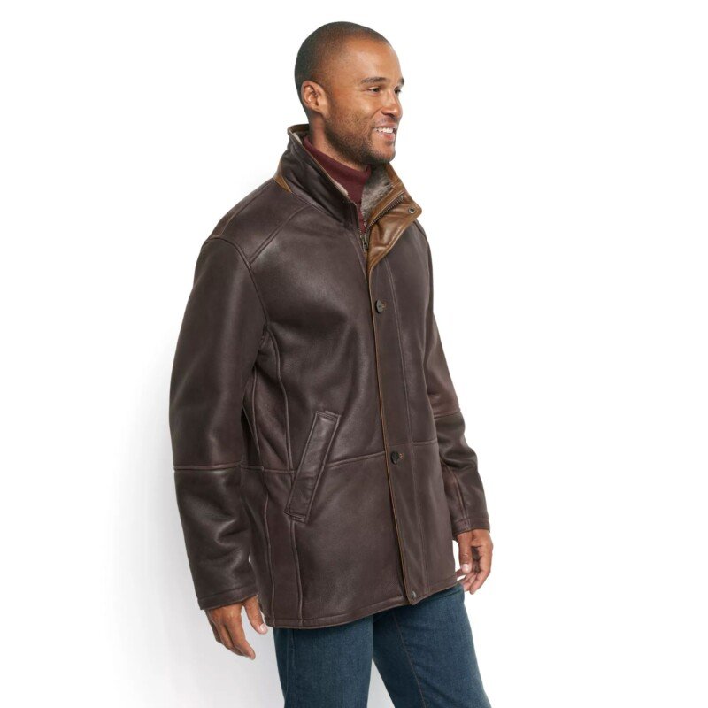 World's Brown Finest Shearling Coat