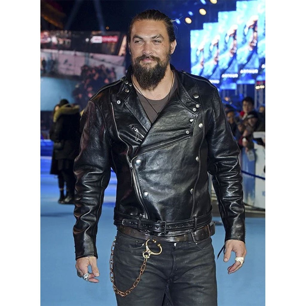 Jason Momoa Aquaman Premiere Leather Jacket