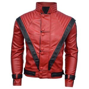 MJ Thriller Leather Jacket - Faux - Red Color