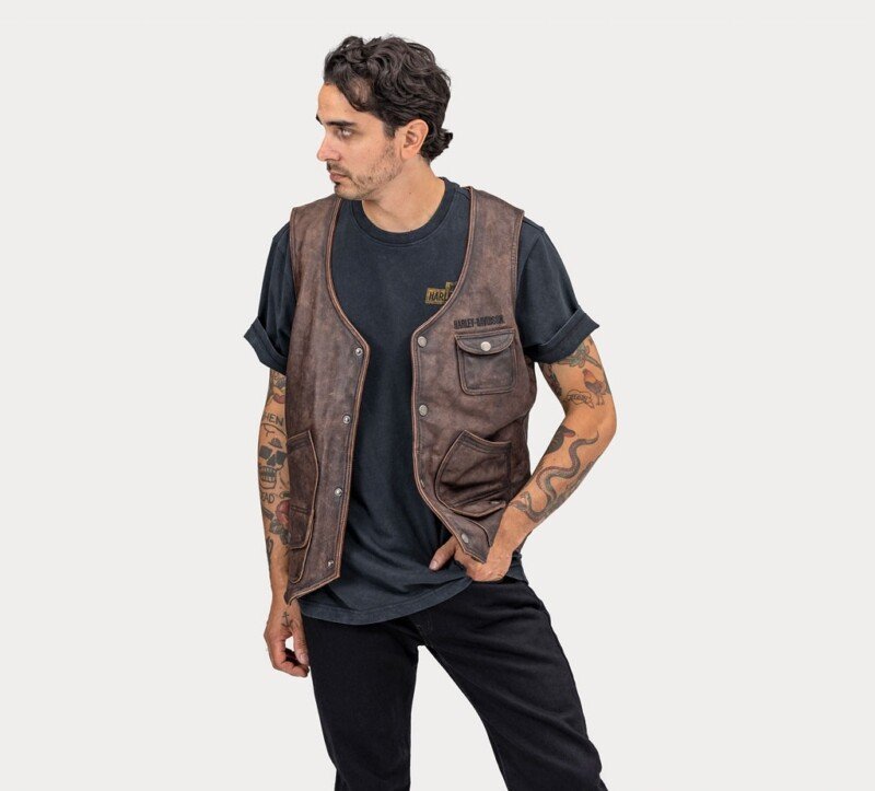 Men's Bremen Leather Vest