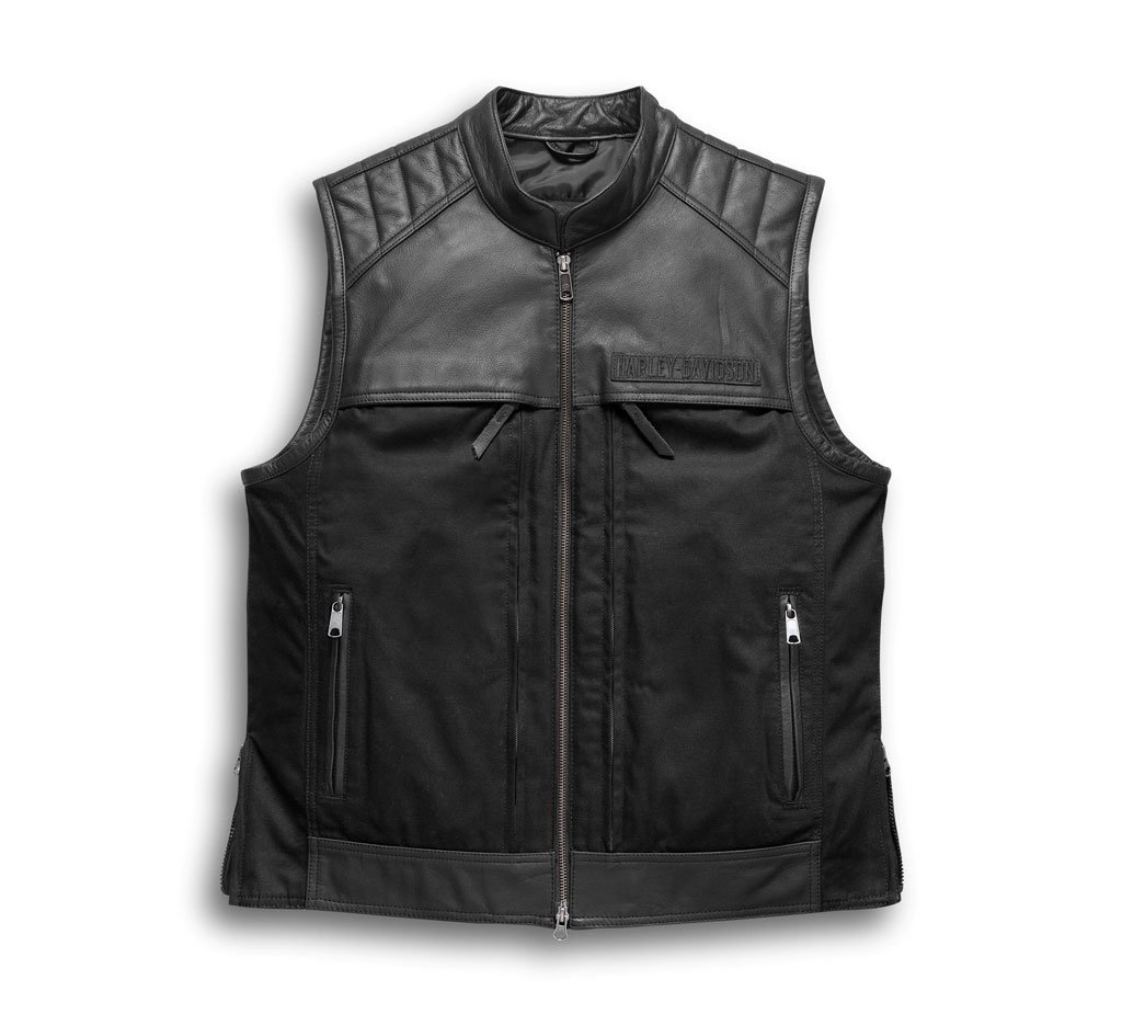 Men’s Synthesis Pocket System Leather/Textile Vest