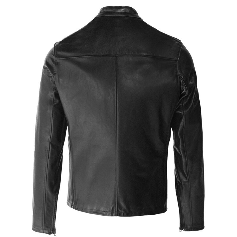 Mission - Men's Black Leather Jacket