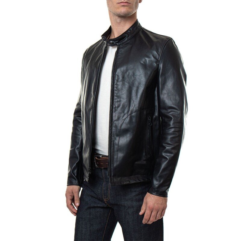 Mission - Men's Black Leather Jacket
