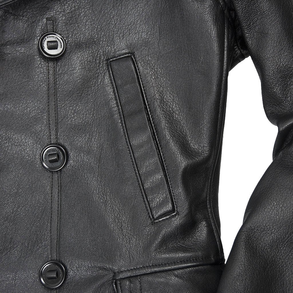 Vintage Leather Naval Officer’s Coat