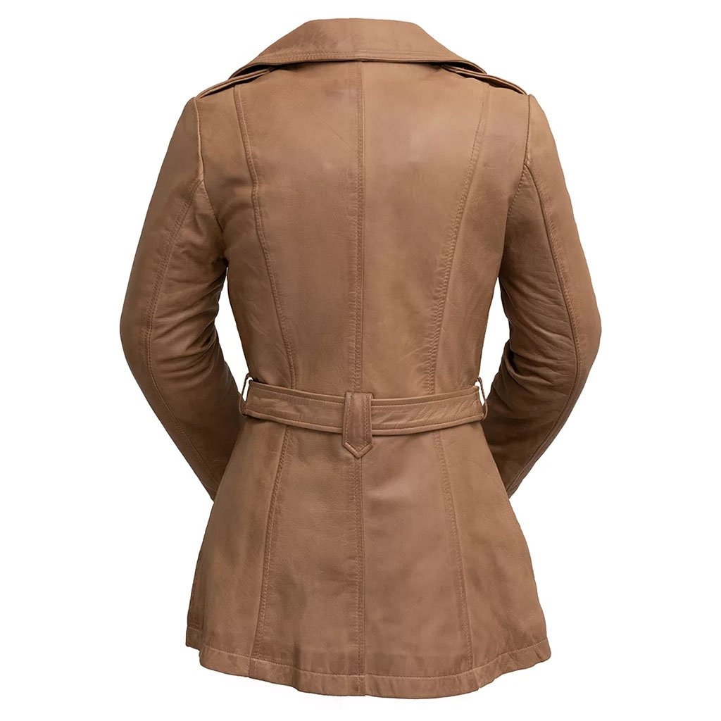 Women’s Whet Blu Leather Trench Coat