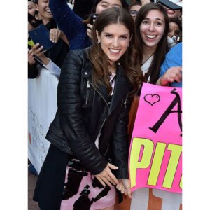 Anna Kendrick Leather Jacket #1