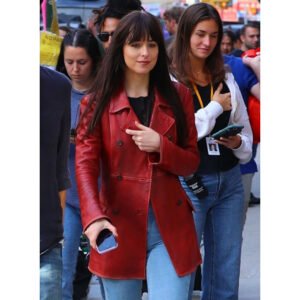Dakota Johnson Madame Web Leather Trench Coat