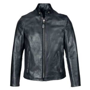Cowhide Casual Racer Leather Jacket